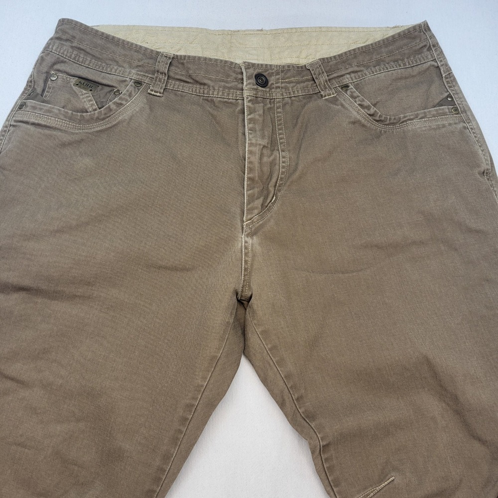 Kuhl Rydr Pants Mens 38x30 Brown Canvas Outdoor Hiking Workwear - Picture 2 of 11